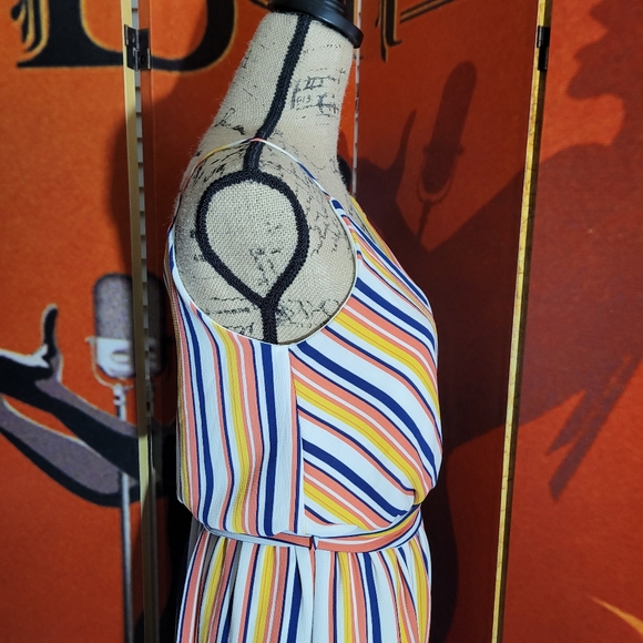 Le Lis Colorful Stripe Jumpsuit Pantsuit Wrap - Picture 4 of 6
